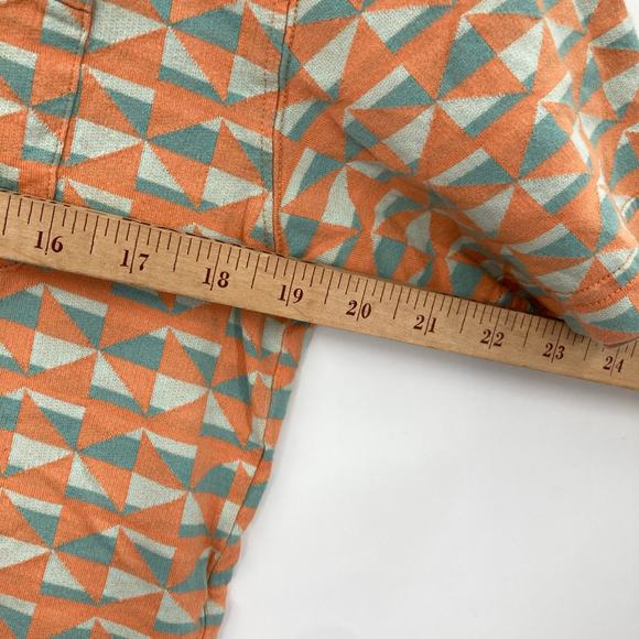 Howler Bros Geometric Orange Green Retro Short Sleeve Tee Men’s Medium Cotton - Picture 11 of 12